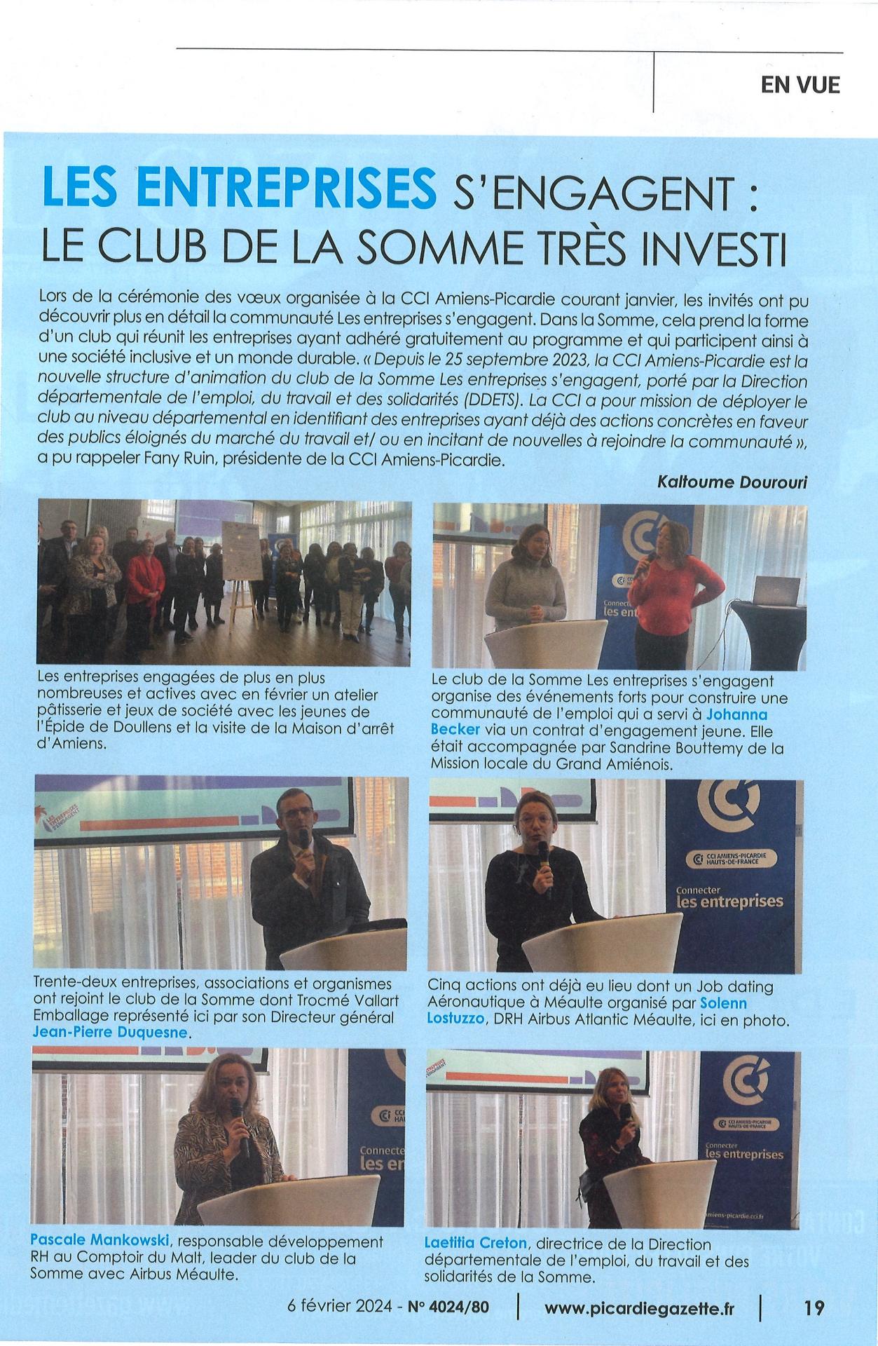 Article tve la gazette 6 fevrier 2024