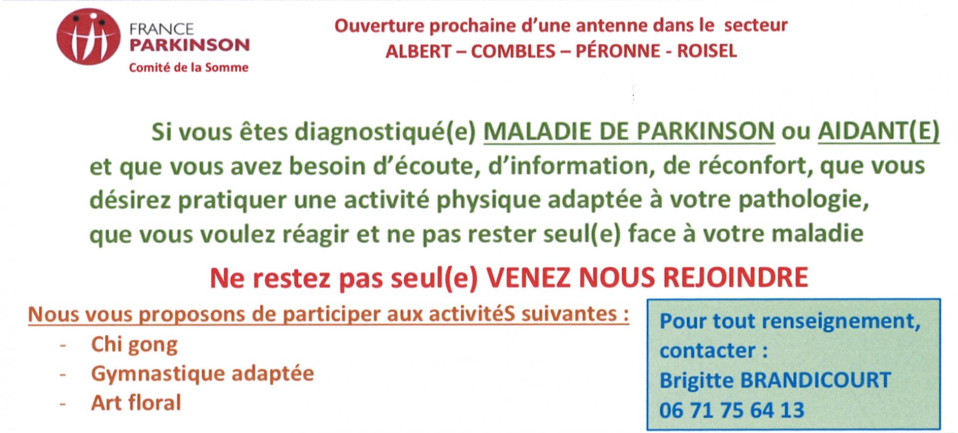 Info antenne parkinson decembre 2022