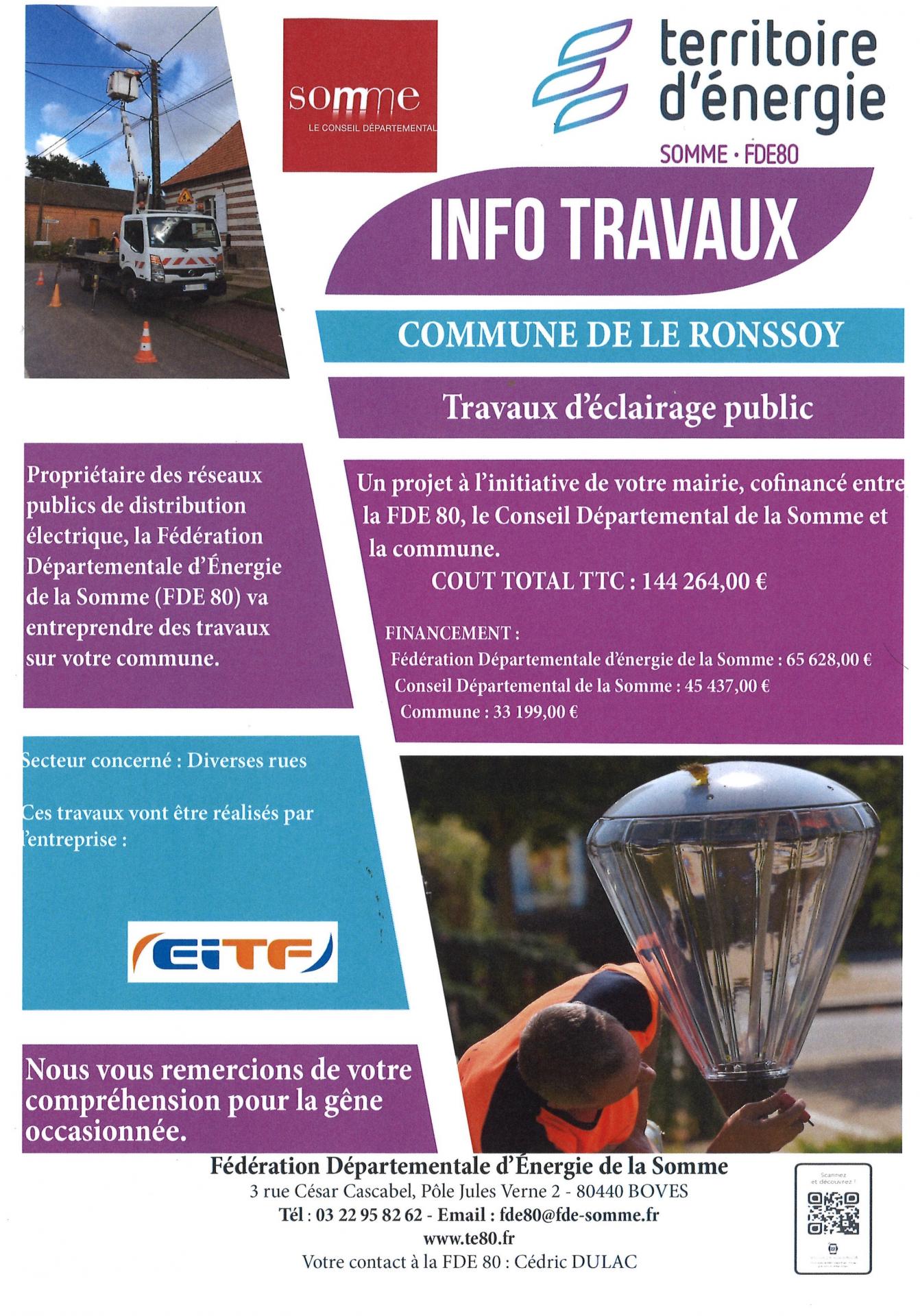 Info travaux FDE 2022
