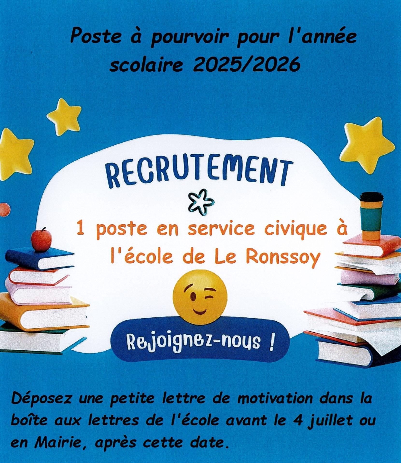 Poste civique ecole 2025 2026