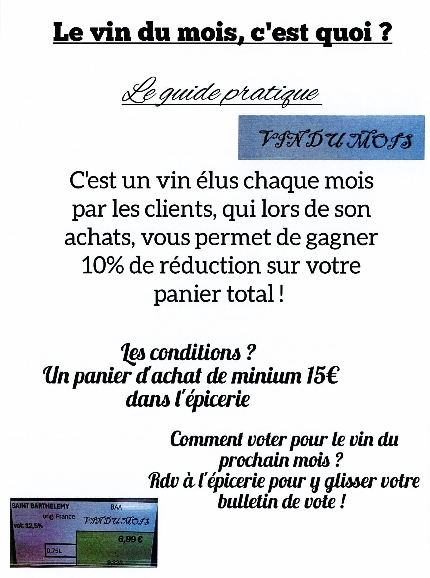 Vin du mois