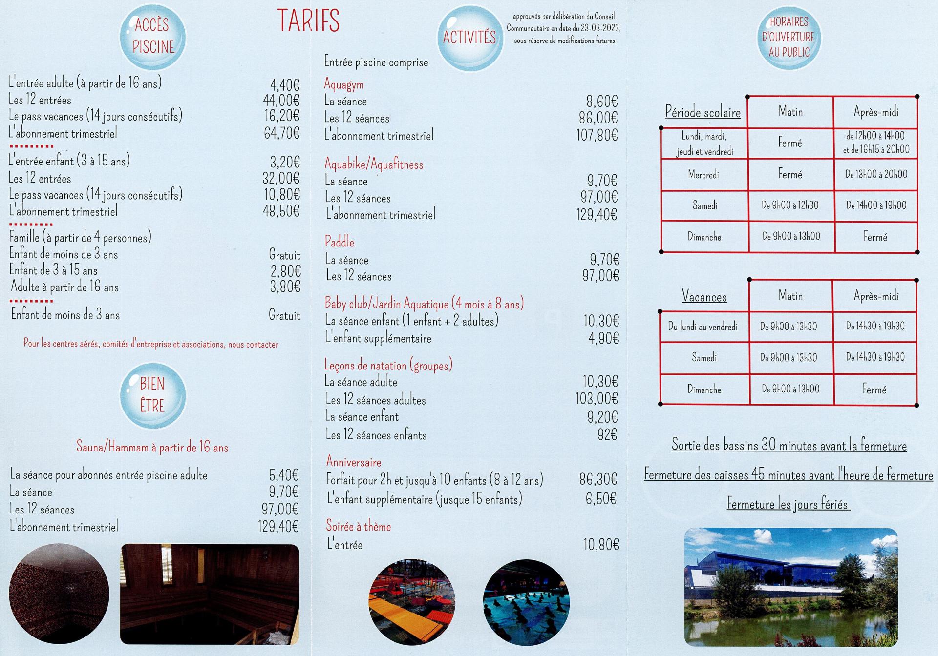 Centre aquatique page 2
