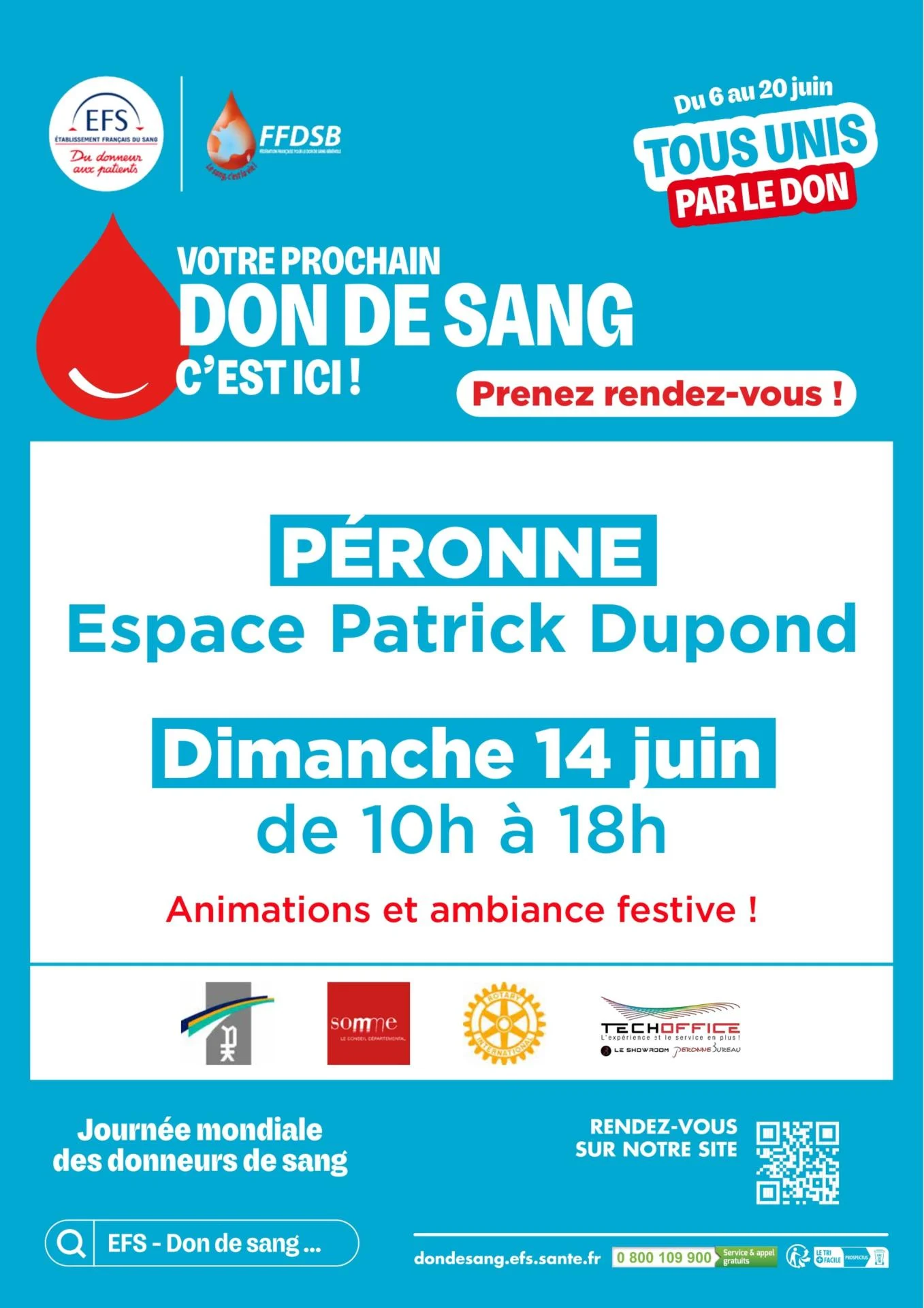 Dimanche 14 juin 2026 don du sans peronne