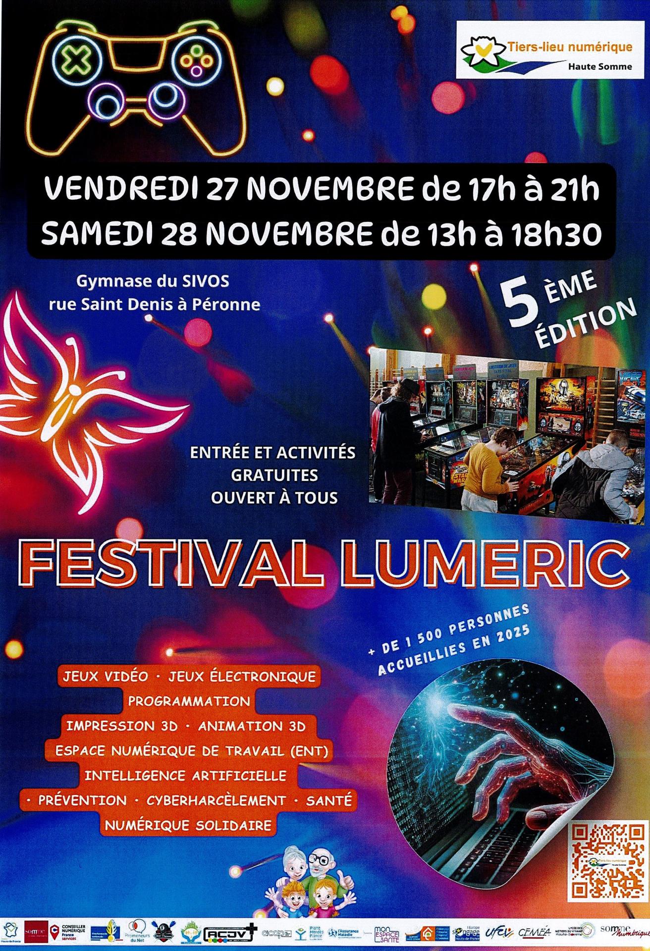 Festival lumeric 27 et 28 novembre 2026