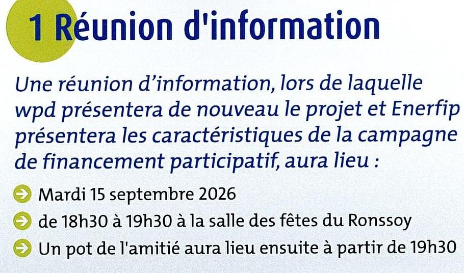 Financement du parc eolien wpd septembre 2026 reunion 1