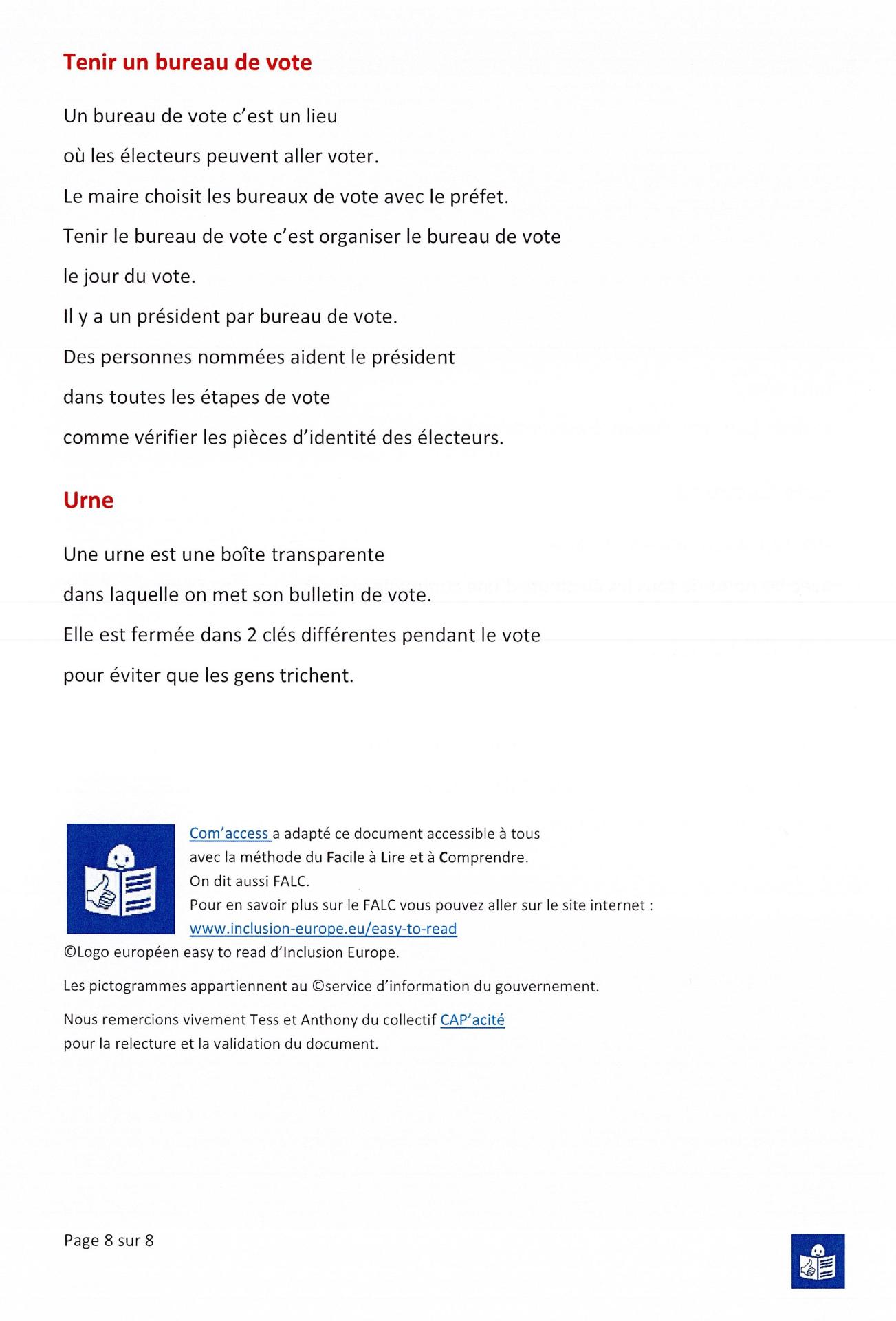 Les elections page 8