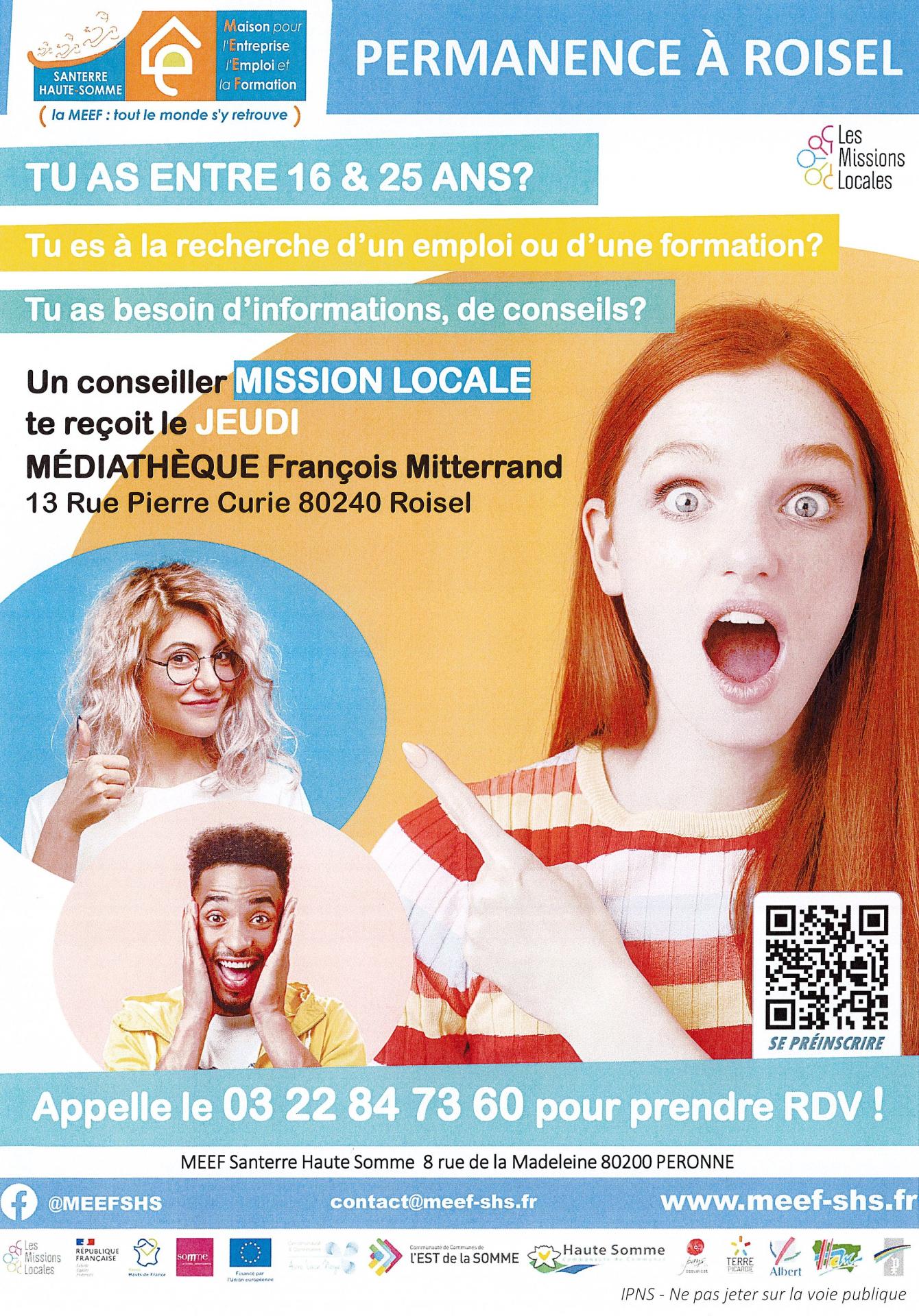 Permanence meef a roisel septembre 2026