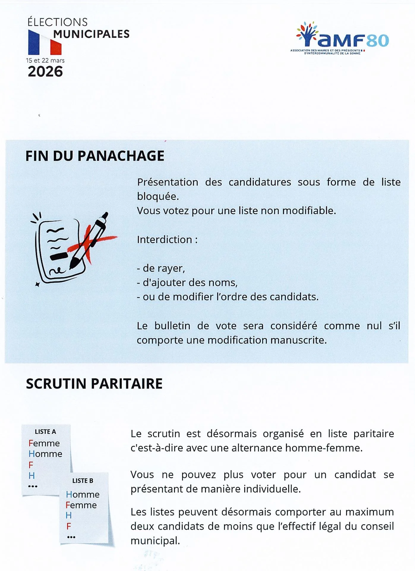 Scrutin liste paritaire