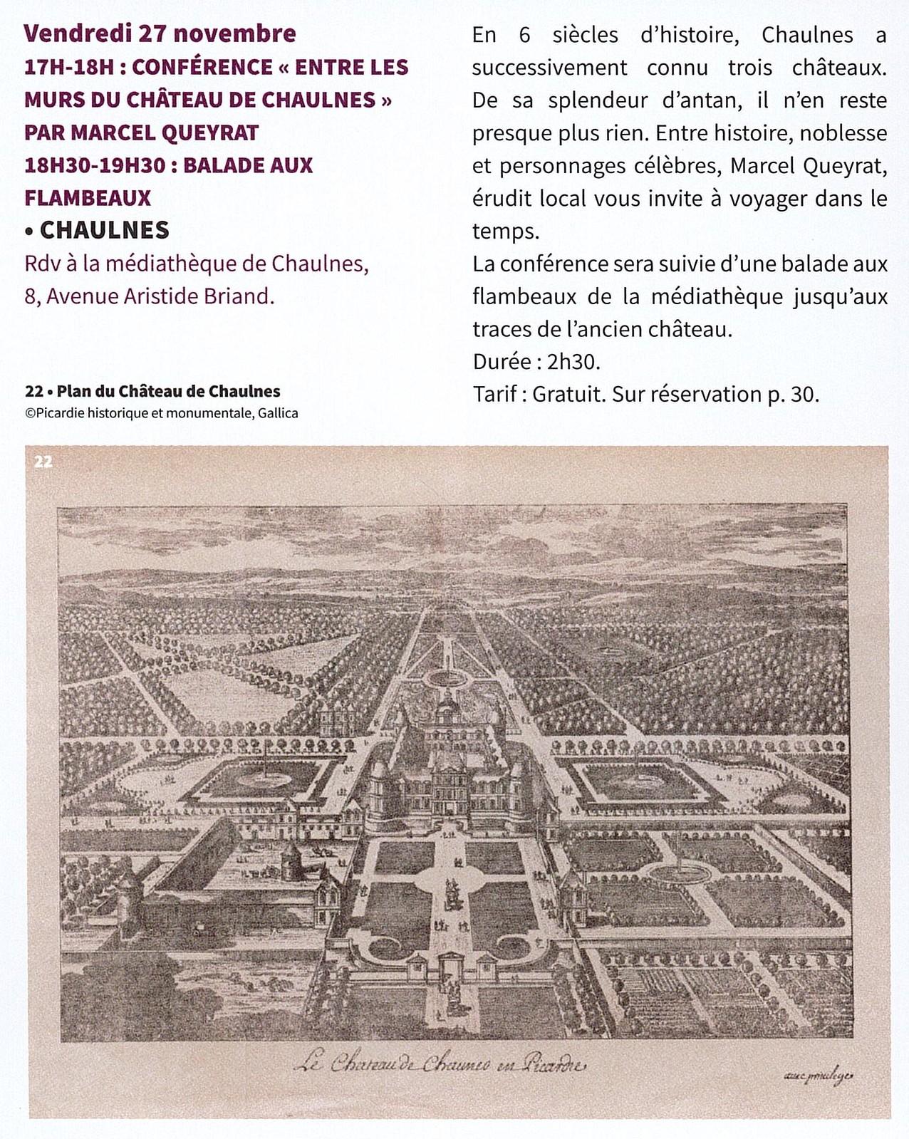 Vendredi 27 novembre 2026 chaulnes