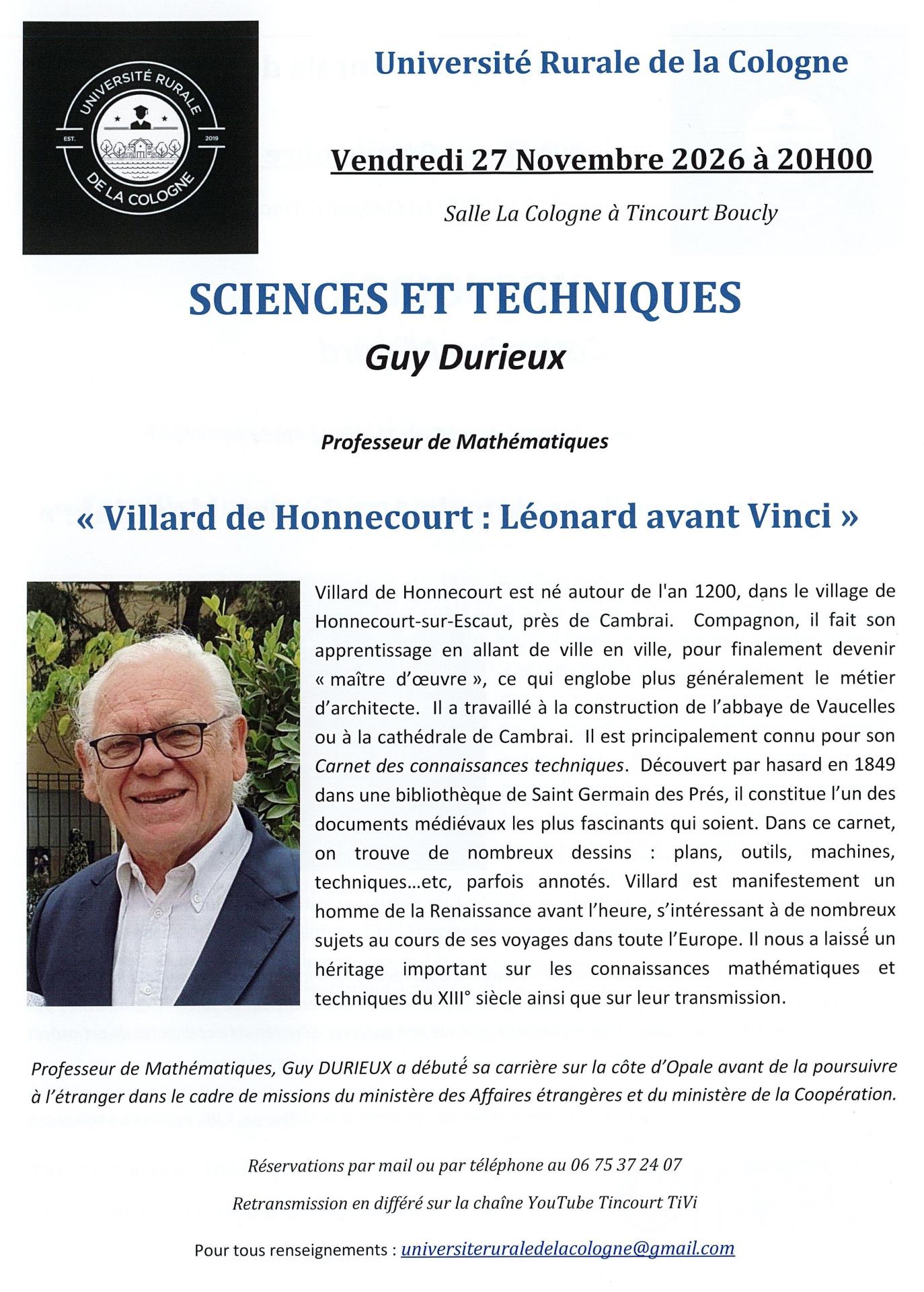 Vendredi 27 novembre 2026 tincourt