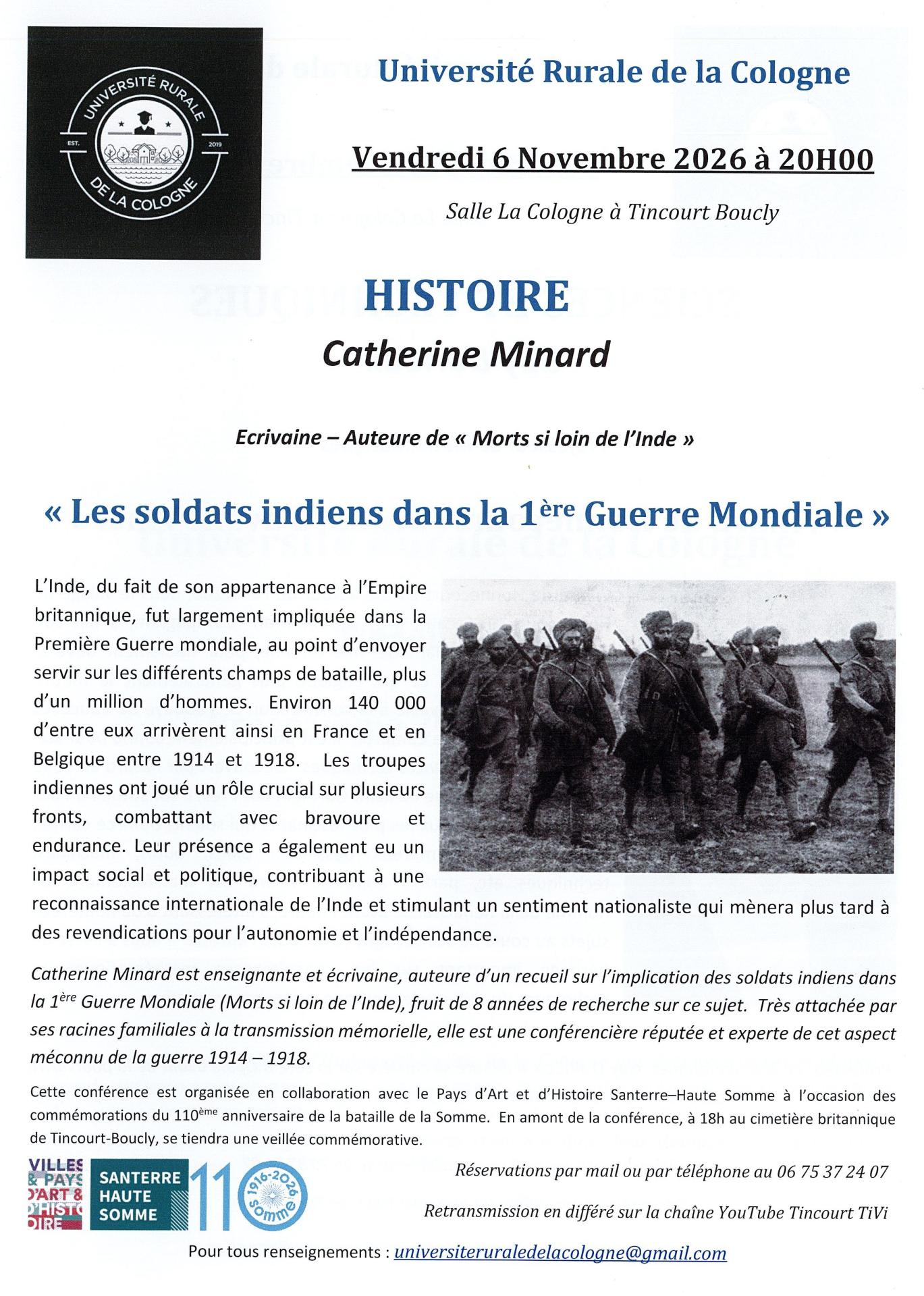 Vendredi 6 novembre 2026 tincourt